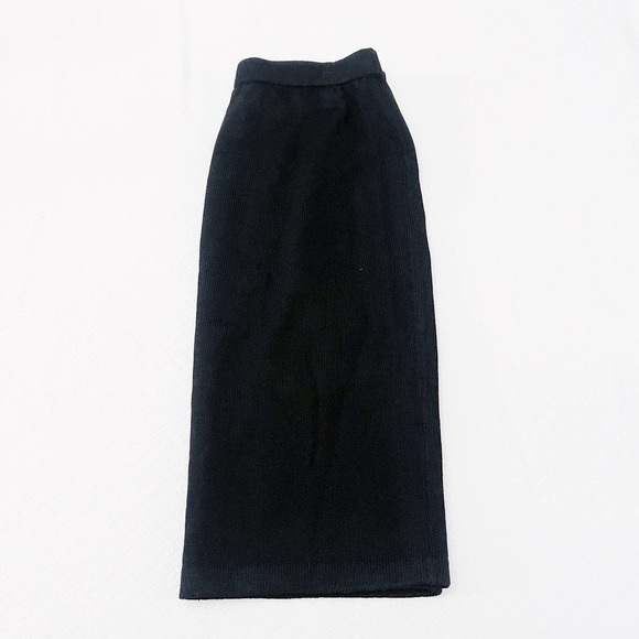 St. Johh Collection Marie Gray Black Wool Knit Pencil Skirt Mint SZ12 - Picture 4 of 5